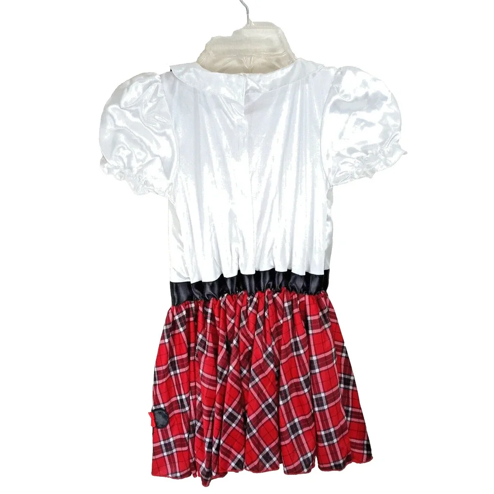Disney Minnie Mouse Nerd Halloween Costume Girls Medium 8 / 10 Tie Suspenders